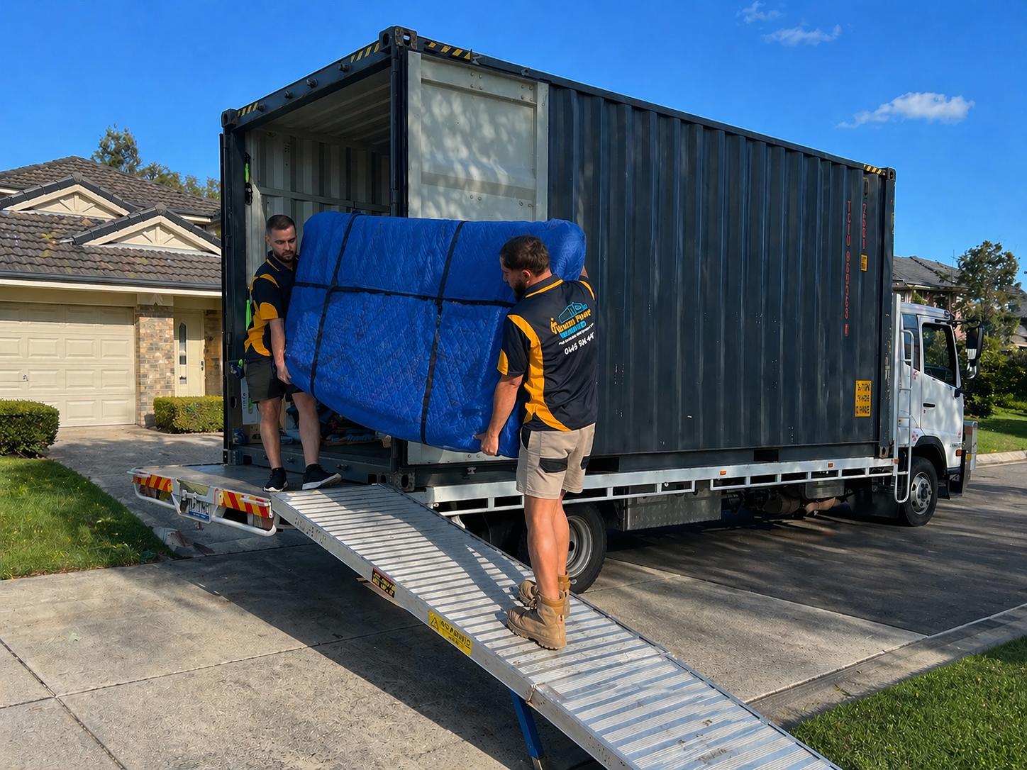Mobile Storage container ready for loading in Sydney